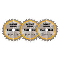 DeWalt DT1949-QZ Construction Circular Saw Blade 165mm x 20mm 24T (3 Pack)