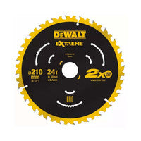 DeWalt DT20432-QZ Extreme TCT Circular Saw Blade 210mm x 30mm 24T