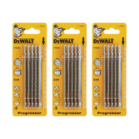 DeWalt DT2059-QZ T345XF Bi-Metal Progressor Tooth Jigsaw Blade 101mm x 2.4-5 TPI (15 Pack)