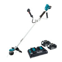 Makita DUR368APT2 Twin 18V LXT Brushless Brush Cutter with 2x 5.0Ah Batteries