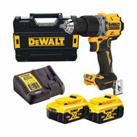 DeWalt DCD805P2T-GB 18V XR Brushless Combi Hammer Drill with 2 x 5.0Ah Batteries