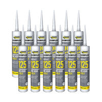Everbuild 125C3 Everflex® Contract 125 One Hour Caulk 300ml White (Pack of 12)