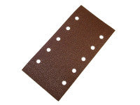 Faithfull FAIAOHSHLA 1/2 Orbital Sanding Red Hook & Loop Punched Assorted (Pack of 5)