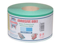 Faithfull FAIAR11580G Aluminium Oxide Sanding Paper Roll Green 115mm x 50m 80G