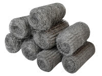 Faithfull 820898 20g Steel Wool Rolls - Assorted Grades (Pack 8)