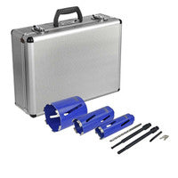 Faithfull FAIDCKIT7 Diamond Core Drill Kit With Carry Case (7 Pieces)