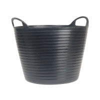 Faithfull FAIFLEX28B Heavy-Duty Polyethylene Flex Tub 28 litres (Black)