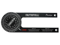 Faithfull FAIMSPCNC Prestige Mitre Saw Protractor Black Aluminium