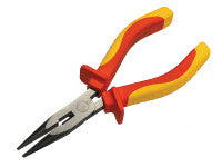 Faithfull FAIPLVDELN6 Long Nose Pliers VDE 170mm