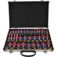 Faithfull 35 Piece 1/2in Shank Tungsten Carbide Router Bit Set