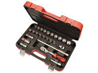 Faithfull FAISOC3825M Socket Set of 25 Metric 3/8in Square Drive
