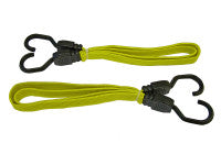 Faithfull FAITDBUNG36 Flat Bungee Cord 90cm (36in) Yellow 2 Piece