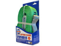 Faithfull FAITDLS2T3M Lifting Sling Green 2 Tonne 60mm x 3m