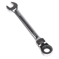 Sealey FHRCW17 Flexi-Head Ratchet Combination Spanner 17mm