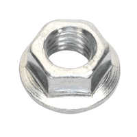 Sealey FN5 Flange Nut Serrated M5 Zinc DIN 6923 Pack of 100