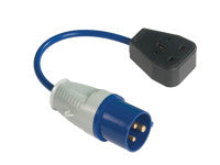 Faithfull Power Plus FPPFLYLEAD Fly Lead 240V 3-Pin Plug to 240V 3-Pin Socket & 35cm Lead