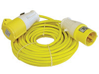Faithfull Power Plus Trailing Lead 14 Metre 1750W 16 Amp 1.5mm Cable 110 Volt