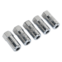Sealey GGE5 Hydraulic Connector 4-Jaw Heavy-Duty 1/8"BSP Pack of 5