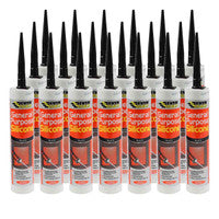 Everbuild GPSBK General Purpose Silicone Black 280ml (25 Pack)