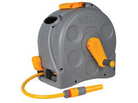 Hozelock HOZ2415 2415 25m 2-in-1 Compact Hose Reel + 25m of Starter Hose