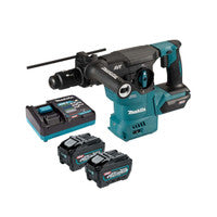Makita HR009GT201 40V Max XGT Brushless Rotary Hammer with 2x 5.0Ah Batteries