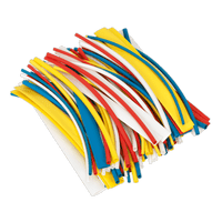 Sealey HST200MC Heat Shrink Tubing Mixed Colours 200mm 100pc