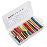Sealey HST501MC Heat Shrink Tubing Assortment 180pc 50 & 100mm Mixed Colours