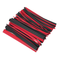 Sealey HSTAL72BR Heat Shrink Tubing Assortment 72pc Black & Red Adhesive Lined 200mm