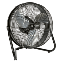 Sealey HVF18IS Industrial High Velocity Floor Fan with Internal Oscillation 18"