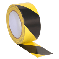 Sealey HWTBY Hazard Warning Tape 50mm x 33m Black/Yellow