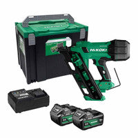 HiKOKI NR1890DCAJPZ 18V 1st Fix Angled Framing Nailer with 2x 5.0Ah Batteries
