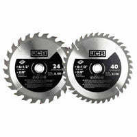 JCB JCB-TCT-2PC TCT Circular Saw Blade Set 165mm x 16mm 24/40T (2 Pieces)