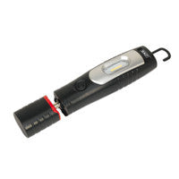 Sealey LED3602 Rechargeable 360 Inspection Lamp 7 SMD + 3W LED Black Lithium-ion