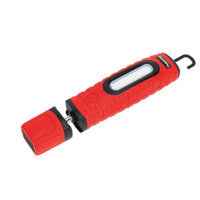 Sealey LED360PLUSR Rechargeable 360 Inspection Lamp 16 SMD LED + 3W LED Red 2 x Lithium-ion