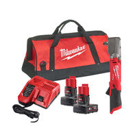 Milwaukee M12FRAIWF12-402X 12V 1/2" Right Angle Impact Wrench with 2x 4.0Ah Batteries
