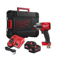 Milwaukee M18FMTIW2F12-802X 18V FUEL 1/2" Mid-Torque Impact Wrench with 2x 8.0Ah Batteries