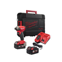 Milwaukee M18FQID-502X 18V Fuel Surge 1/4" Hex Hydraulic Impact Driver with 2x 5.0Ah Batteries