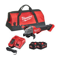 Milwaukee M18FSAGV115XPDB-552X 18V Fuel 115mm Angle Grinder with 2x 5.5Ah Batteries