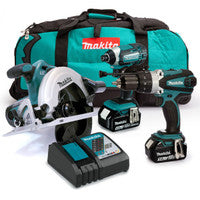 Makita MAKKIT3 18V Triple Kit with 2x 5.0Ah Batteries and Charger