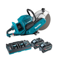 Makita CE001GT201 Twin 40V Max XGT 355mm Cut Off Saw with 2x 5.0Ah Battery