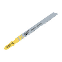 Milwaukee 4932346079 T101BR  Wood Jigsaw Blades 75mm x 2.5mm (5 Pack)