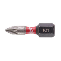 Milwaukee MIL472039 SHOCKWAVE Impact Duty Bits PZ1 x 25mm (Pack 25)