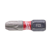Milwaukee MIL472043 SHOCKWAVE Impact Duty Bits PZ3 x 25mm (Pack 25)