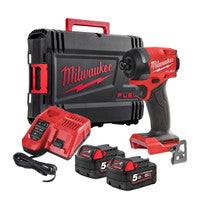 Milwaukee M18FID3-502X 18V FUEL 1/4" Hex Impact Driver with 2x 5.0Ah Batteries