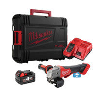 Milwaukee M18ONEFSAG115XPDB-401X 18V Cordless One-Key 115mm Angle Grinder with 1x 4.0Ah Battery