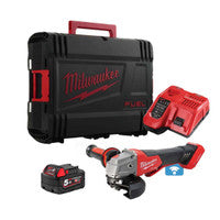 Milwaukee M18ONEFSAG115XPDB-501X 18V Cordless One-Key 115mm Angle Grinder with 1x 5.0Ah Battery