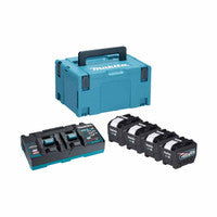 Makita 1910B1-4 40V Max XGT Power Source Kit with 4x 8.0Ah Batteries, DC40RA Charger & Makpac Type 3 Case