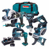 Makita DLX6068PT92 18V 9 Piece Kit 3x 5.0Ah Batteries