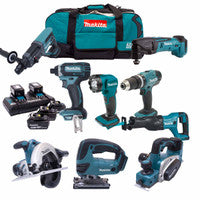 Makita DLX6068PT93 18V 9 Piece Kit with 5x 5.0Ah Batteries