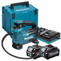 Makita MP001GD202 40V XGT Cordless Tyre Inflator with 2x 2.5Ah Batteries